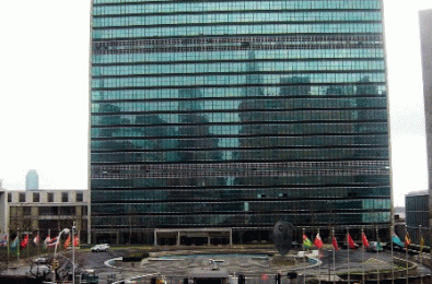 A view of UN Headquarter in New York, USA