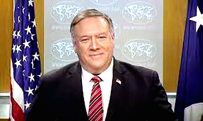 Secretary of State of the United States of America Michael R. Pompeo. usembassy image