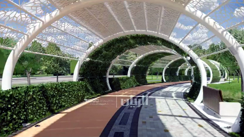 A park with an air-conditioned path in Qatar to be opened soon for public. 
