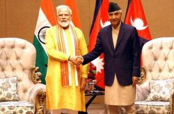 Prime Minister of India Narendra Modi and Prime Minister of Nepal Sher Bahadur Deuba at the 2566 Buddha Jayanti Celebration function in Lumbini on Monday May 16, 2022.
Image Natikaji.