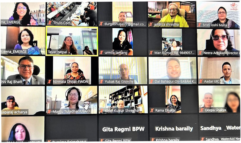 Participants who attended the workshop through zoom.