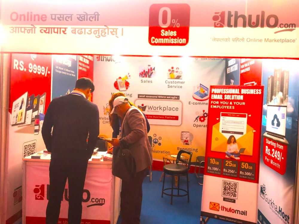 A stall of Thulo.com at the Expo.