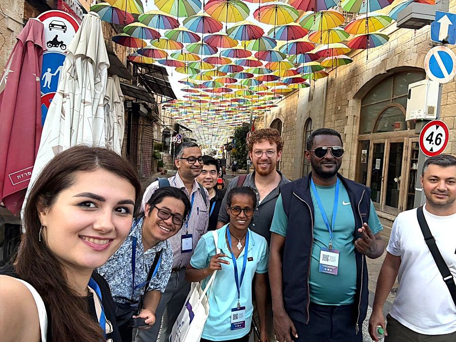 Participants at the “Unistream Social Innovation Delegation 2025” being organized in Israel are on a cultural visit to the historic Old City of Jerusalem. Photo: Israel Embassy Kathmandu.