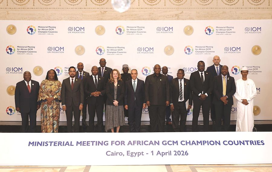 Delegations from African GCM Champion Countries met in Cairo to align priorities and strengthen cooperation on migration. Photo: IOM 2026/Nadine Noureldin
