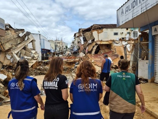 Floods devastated the cities of Ubá and Juiz de Fora, in southeastern Brazil, in 2026, displacing more than 3,500 people. Photo: IOM