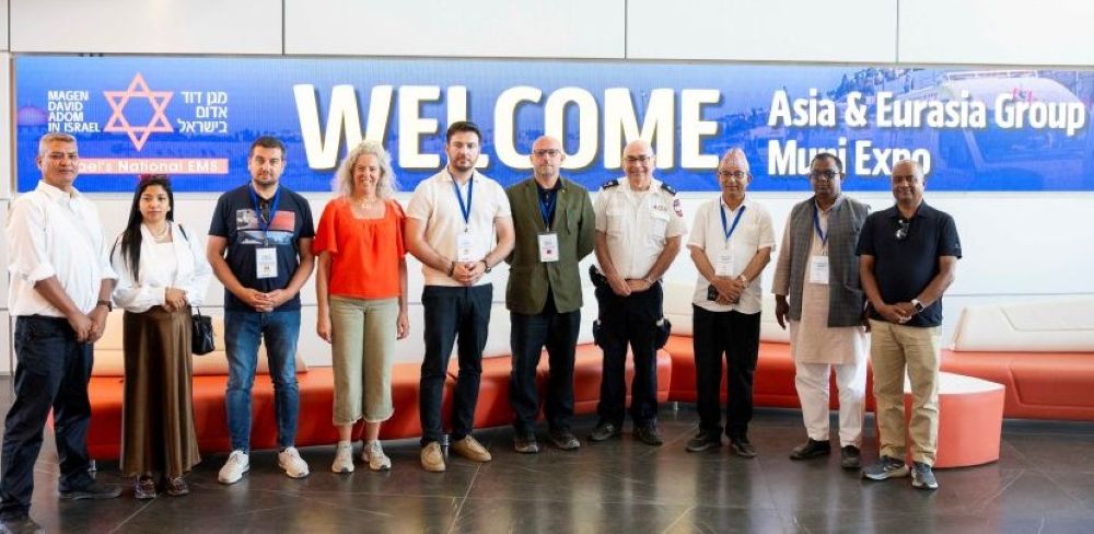 Nepali delegates consist of Pokhara, Kathmandu and Janakpurdham city mayors along with other mayors and officials at the MUNIEXPO 2026 in Israel. Picture by Embassy