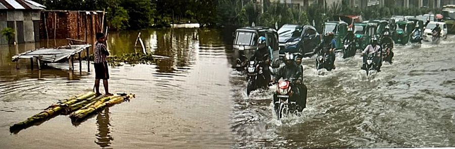 Monsoon hits Bangladesh, Photo Courtesy Daily Star