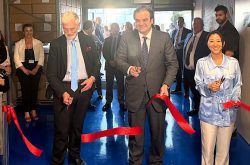 Government officials and DDG Lee officially inaugurate IOM’s Global Supply Chain Centre during a ribbon-cutting ceremony in Thessaloniki, Greece. Photo: IOM 2026