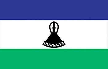 Flag of the Kingdom of Lesotho.