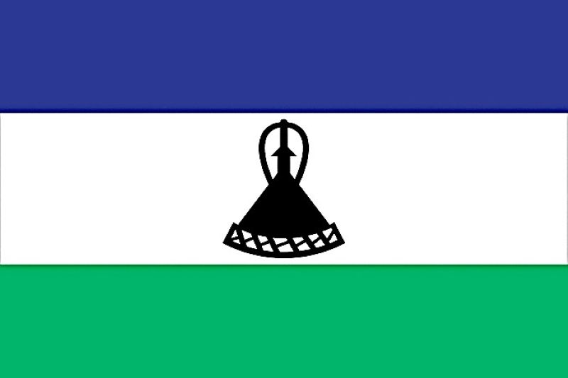 Flag of the Kingdom of Lesotho.